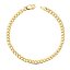 Pulsera Barbada Plana de Oro 18K – Clásica y Elegante